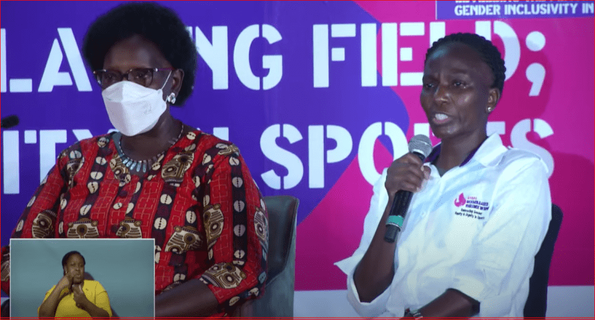 CATHERINE NDEREBA BROUGHT TO TEARS BY ABUSED WOMEN’S STORIES DURING AGNES TIROP GBV-IN SPORT CONFERENCE