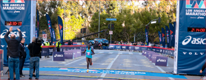 KENYANS DOMINATE THE LOS ANGELES MARATHON