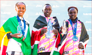 KENYANS DOMINATE THE LOS ANGELES MARATHON