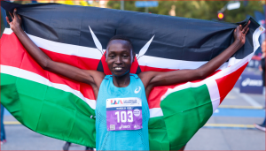 KENYANS DOMINATE THE LOS ANGELES MARATHON