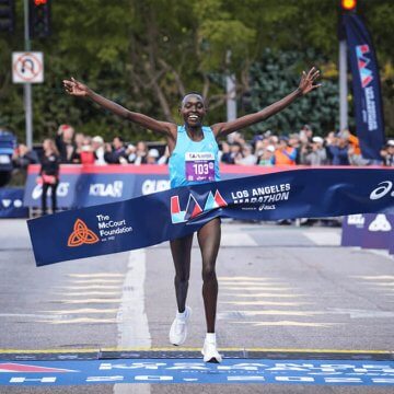 KENYANS DOMINATE THE LOS ANGELES MARATHON