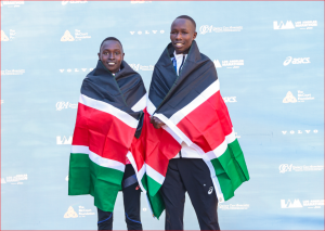 KENYANS DOMINATE THE LOS ANGELES MARATHON