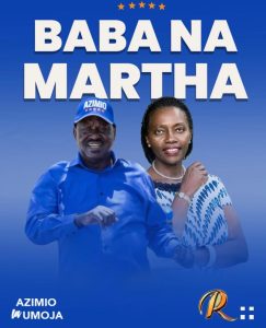 Poster circulating of Odinga and Karua circulating on social media