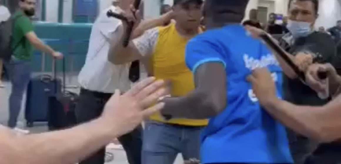 OUTRAGE OVER AFRICAN ATTACKED BY TUNISIAN POLICE