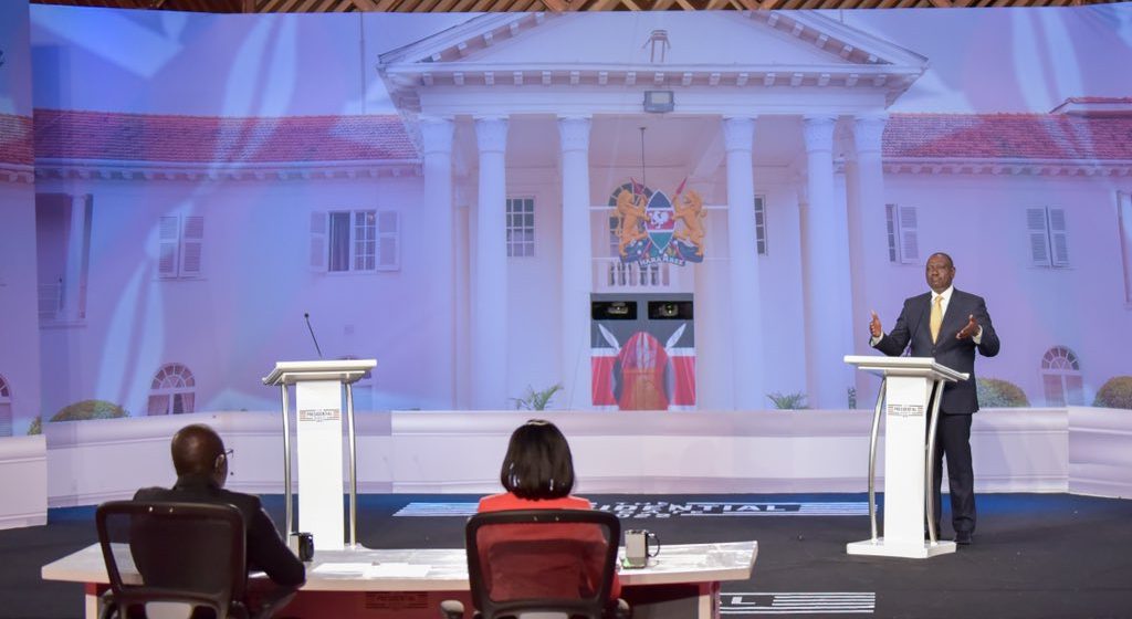 RUTO ATTENDS SOLO DEBATE FOCUSES ON THE PAST AND NOT FUTURE