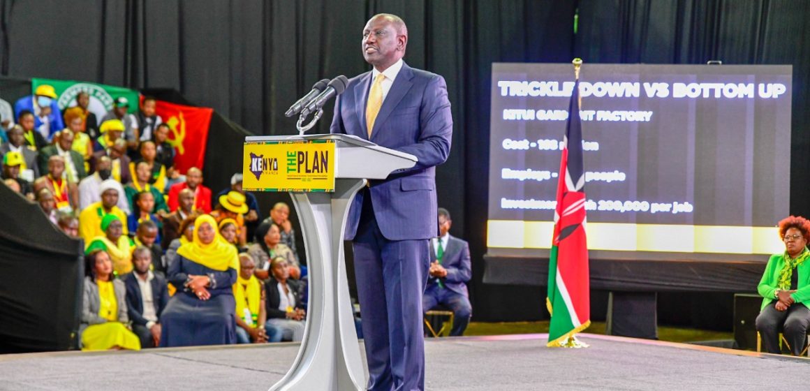 RUTO UNVEILS KENYA KWANZA MANIFESTO, PROMISES BILLIONS TO HUSTLERS