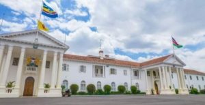 why is the EAC Flag flying at the entrance portico and the Kenyan flag is placed at the far end of the building? 