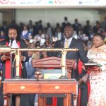 Ruto Sworn In As Wife Looks on