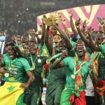 Senegal's team celebrate their AFCOM championship
