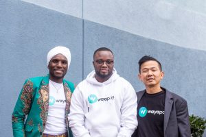 Waya co-founders, COO David Wachira, CEO Hempstone Maroria and CRCO Aenoi Chanthavong