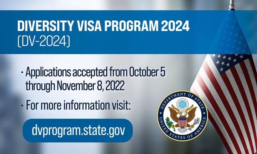 LAST DAY TO APPLY FOR GREEN CARD LOTTERY – US IMMIGRANT DIVERSITY VISA (DV-2024)