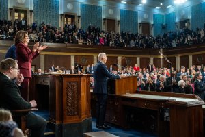 President Joe Biden battles Republicans During State Of The Union Speech, launches "Let's Finish The Job" Slogan.