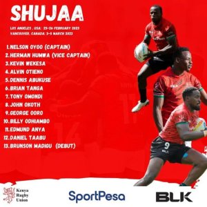 Shujaa Line-Up