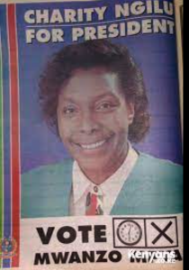 Charity Ngilu for President Poster