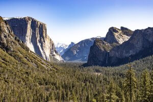 Tunnel View in Yosemite Valley is one the most accessible points offering a breath-taking view of several landmarks in the Valley | Photo by Maurice O. Ndole