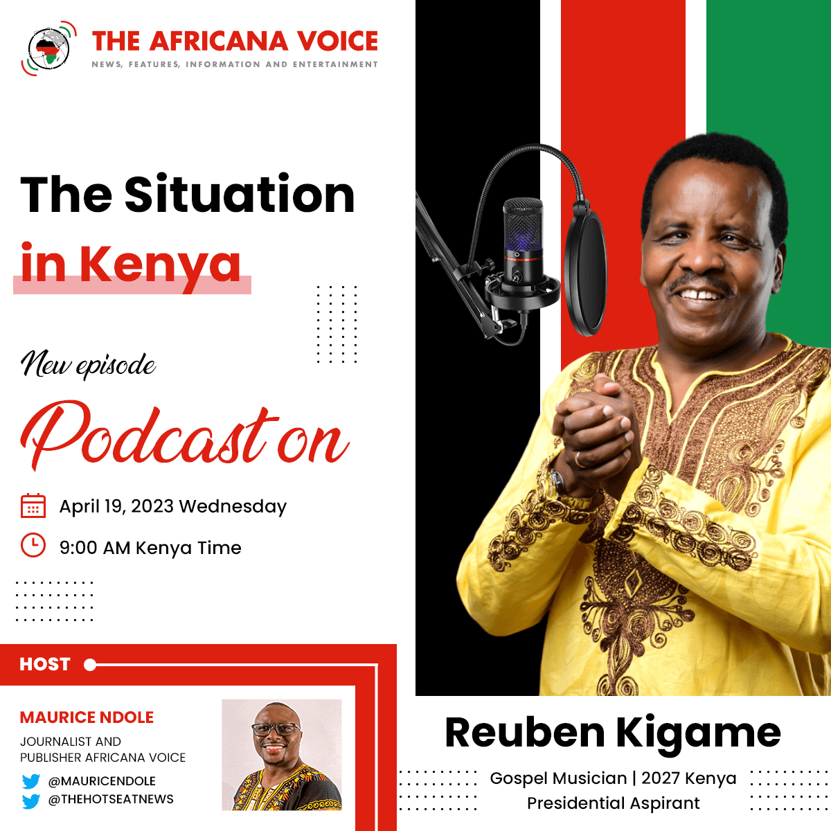 The Situation In Kenya With Reuben Kigame, 2027 Presidential Aspirant