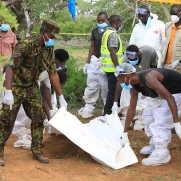 Over 70 Bodies Buried in Shallow Graves Recovered in Malindi Cult Death.