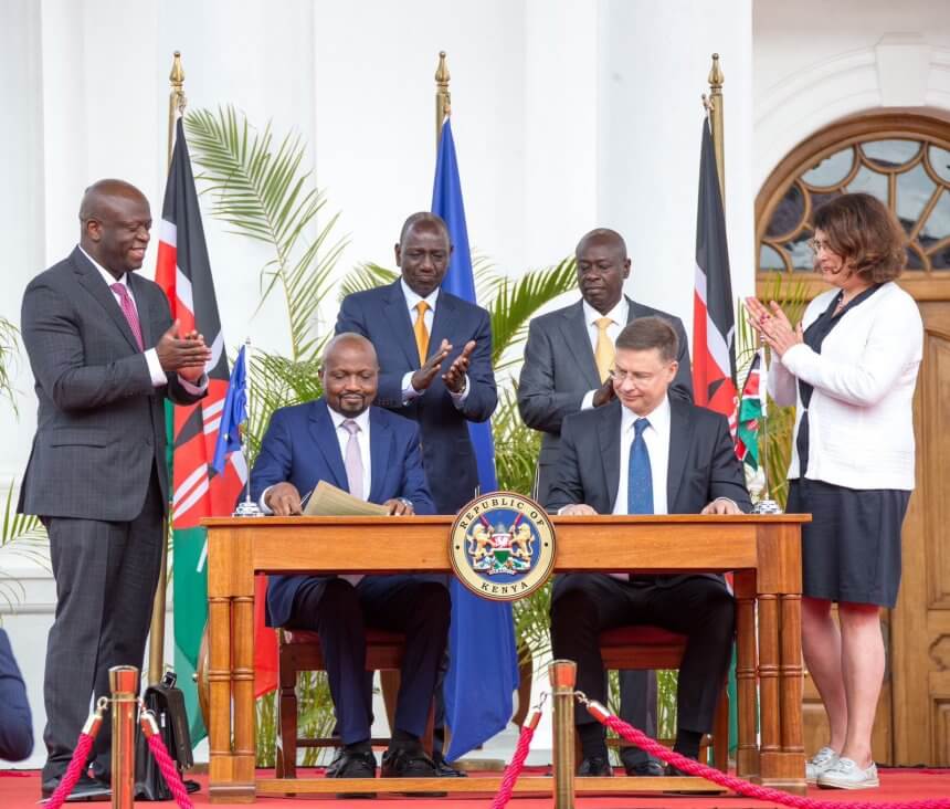 President Ruto defends CS Moses Kuria over his media slur, Kenya signs Trade Deal with the EU