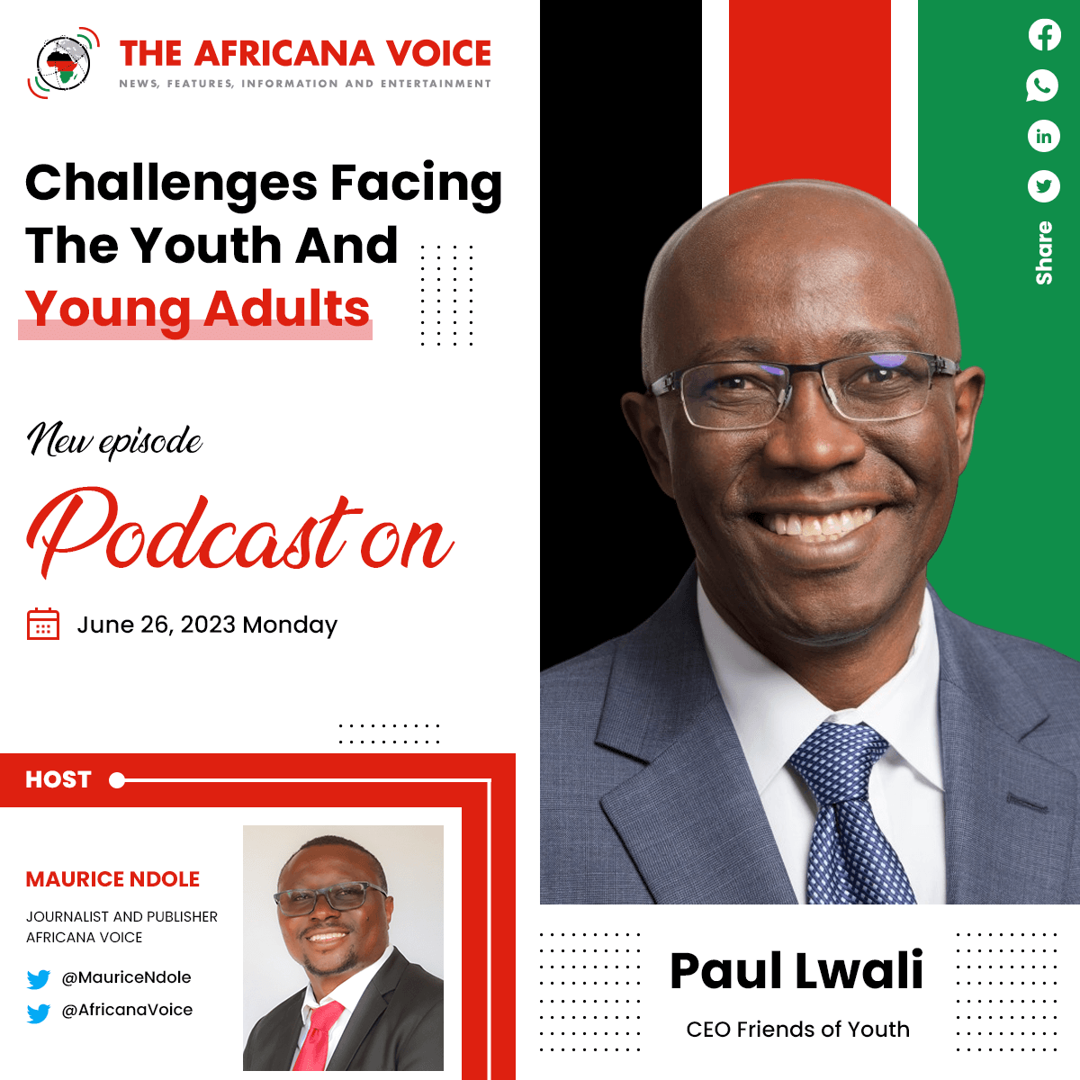 Challenges Facing the Youth and Young Adults, With Paul Lwali, CEO Friends of Youth