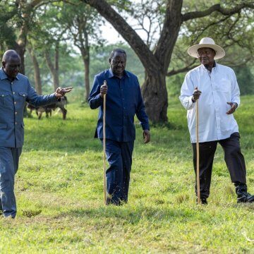 Odinga Thanks Museveni for AUC Endorsement; Raila Promises to Remain Active in Kenyan Politics