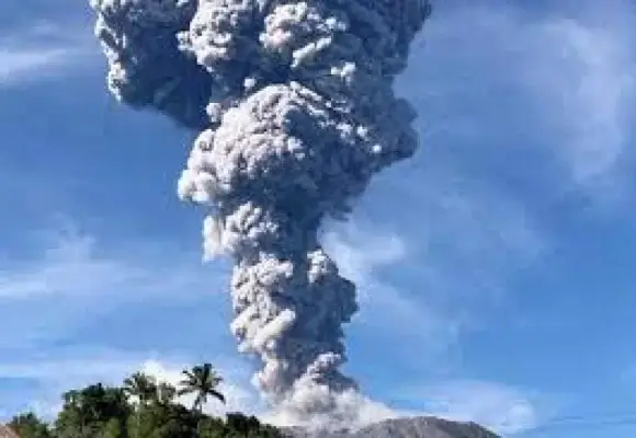 Indonesia’s Ibu Volcano Erupts