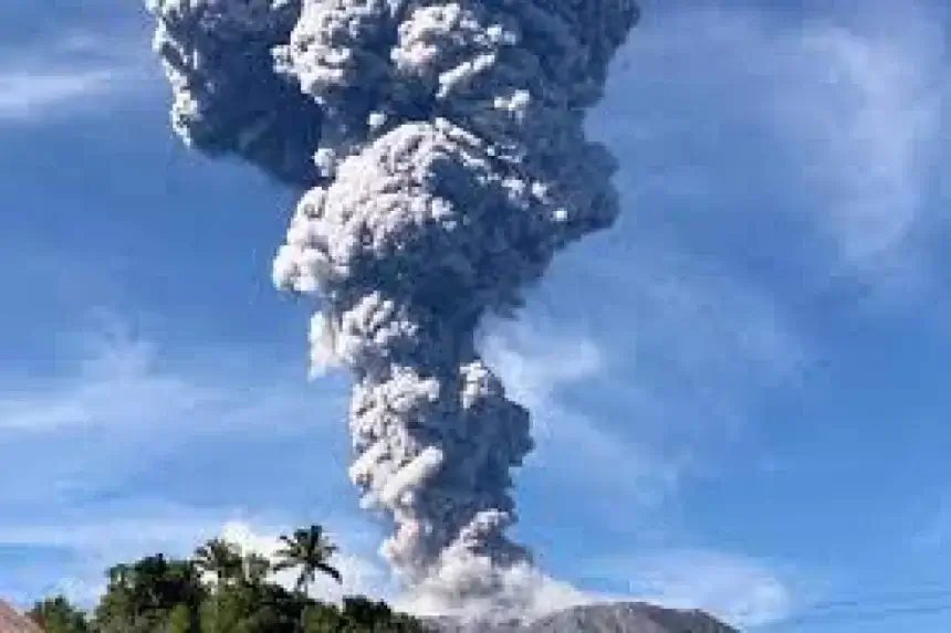 Indonesia’s Ibu Volcano Erupts