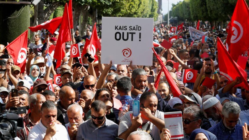 Protest Erupts in Tunisia Over Imprisoned Opponents and Delayed Elections