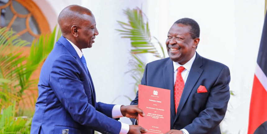 Ruto Appoints Mudavadi as Acting CS in All Ministries