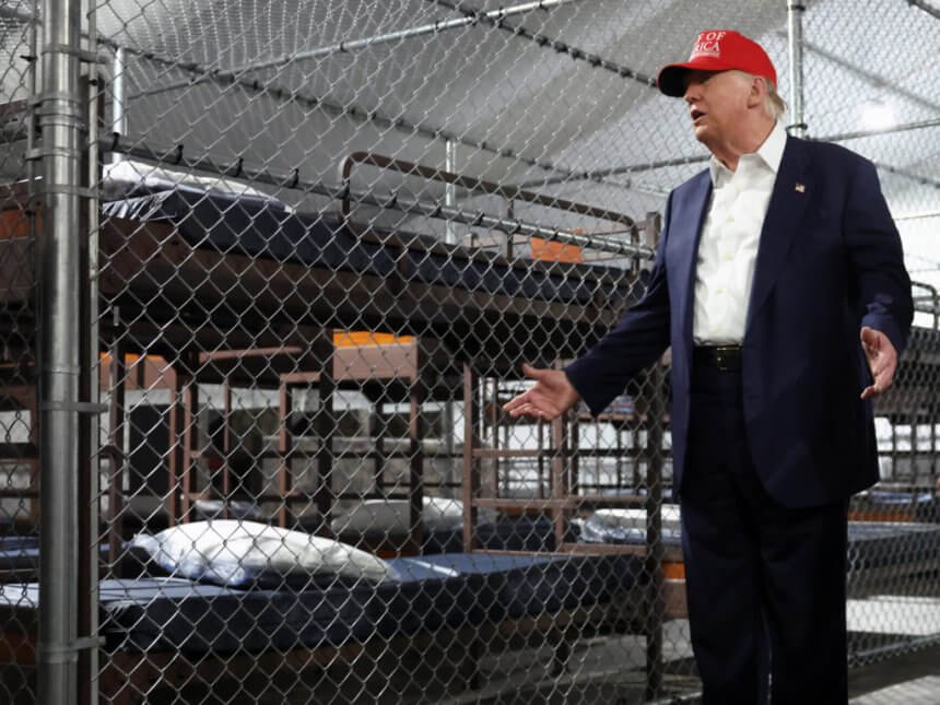 Trump Tours ‘Alligator Alcatraz’  Migrant Detention Site