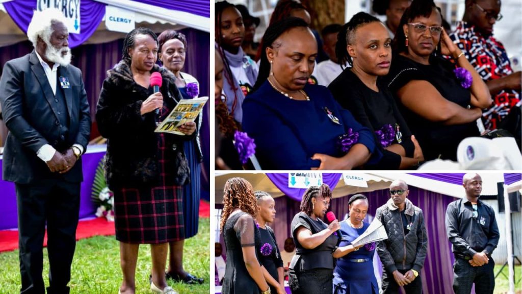 A family in Mourning