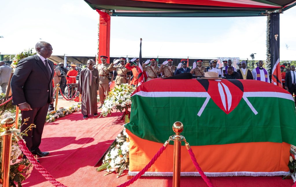 President William Ruto pays last respects to Raila Odinga