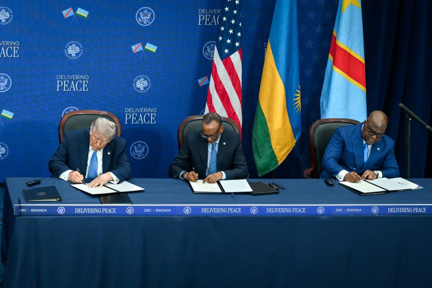 No Handshakes, Just Ink: Trump Oversees Tense Pact Between Congo and Rwanda Leaders