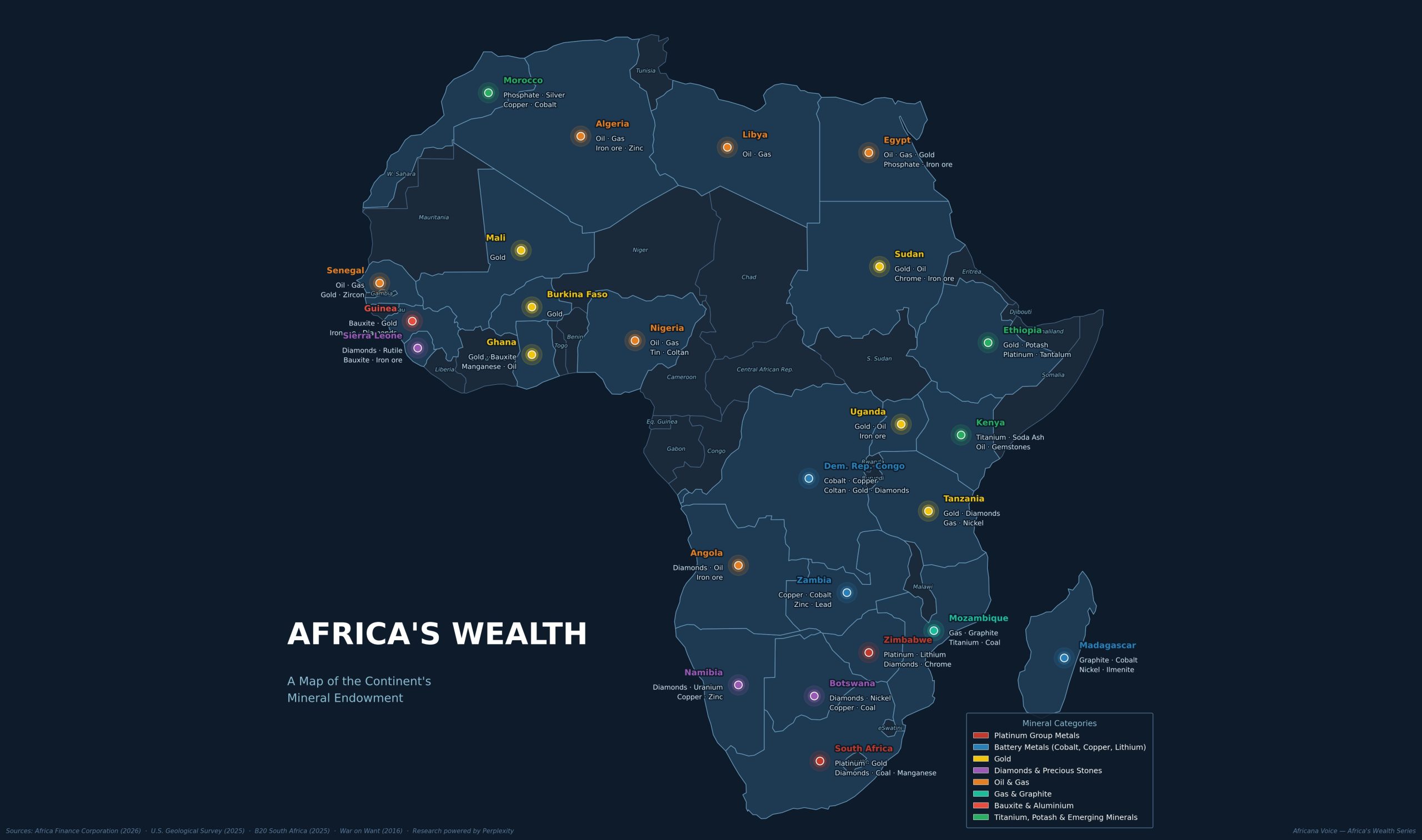 Africa’s Trillion-Dollar Mineral Map of Lost Wealth Africa’s Trillion-Dollar Mineral Map of Lost Wealth