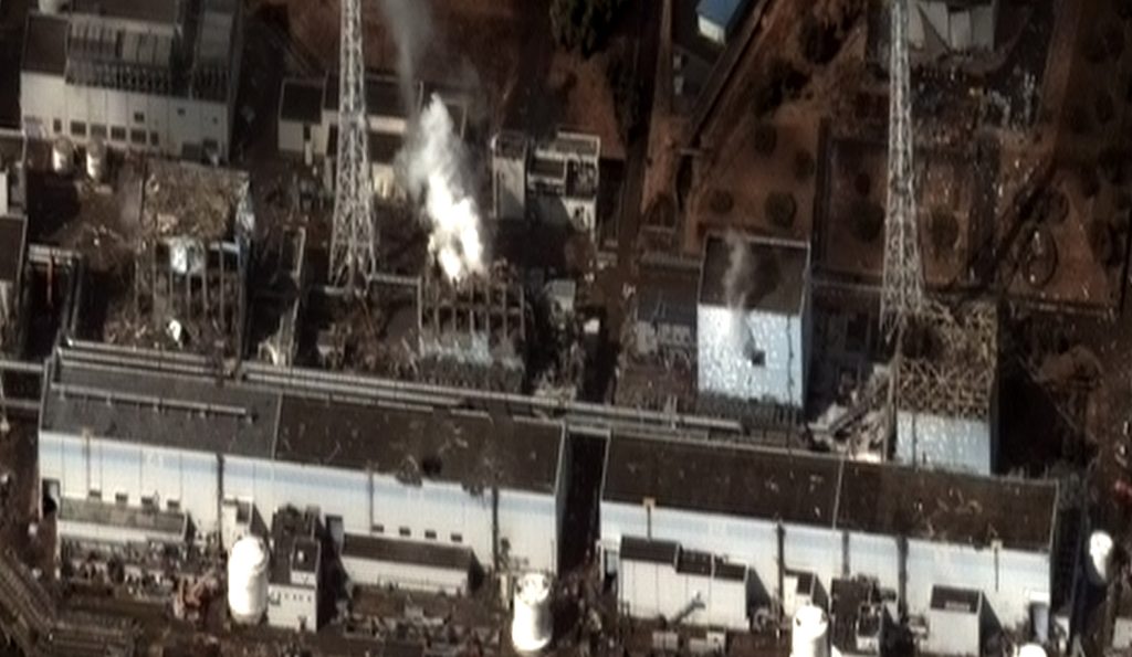 Fukushima — Aerial view of Fukushima Daiichi plantCredit: Digital Globe / Wikimedia Commons, CC BY-SA 3.0