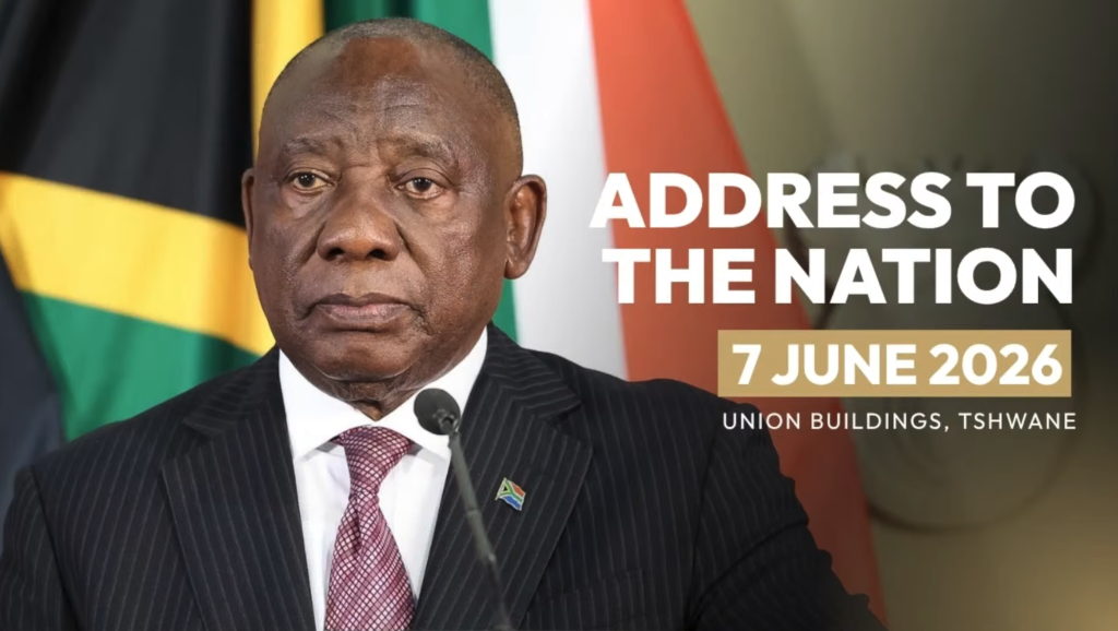 South African President Cyril Ramaphosa addresses the nation on June 7, 2026, as his government faces pressure to confront Afrophobia and violence targeting African migrants.