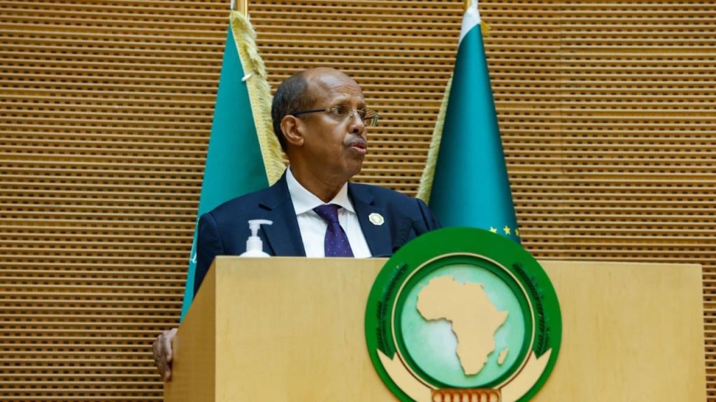 African Union Commission Chairperson Mahmoud Ali Youssouf addresses the opening of the 49th Ordinary Session of the AU Executive Council in Addis Ababa, Ethiopia, on July 28, 2026. Youssouf called on member states to accelerate ratification of outstanding AU legal instruments.Photo: African Union / Facebook